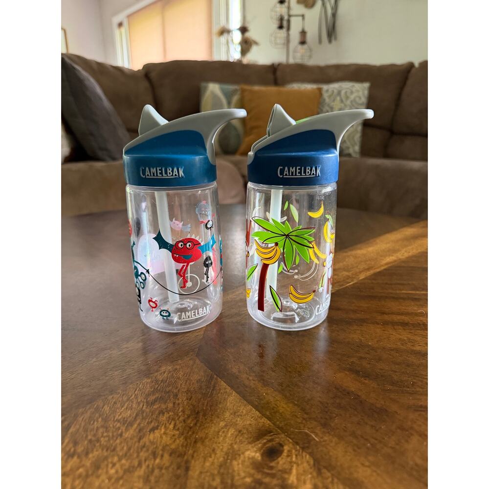 Camelbak 2 Cup Bundle Monsters and Monkeys Bananas Kid's BPA-Free Bottle 14oz